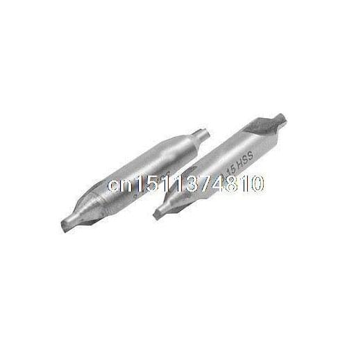 2 Pcs 3.15mm Diameter HSS Electrical Center Spotting Drill Bits
