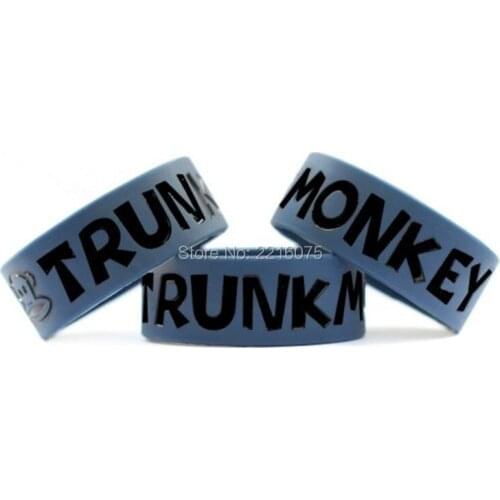 300pcs one inch Trunk Monkey wristband silicone bracelets free shipping by DHL express