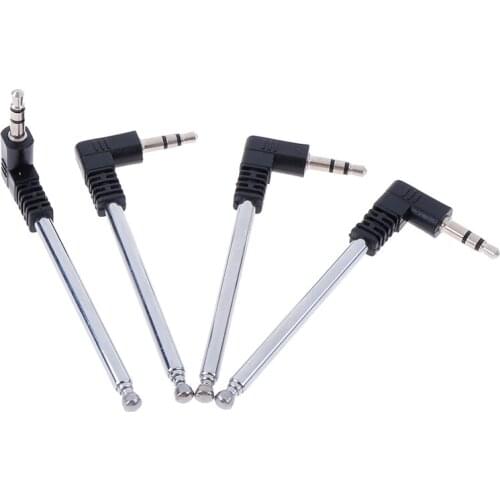 4pcs/lot Metal Cell Phone Multi Purpose 3.5mm FM Radio Antenna 8.8 Inch Long