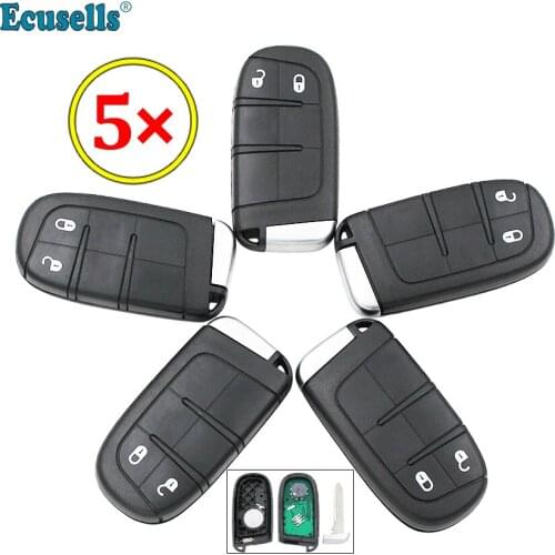 5pcs/lot 2 Buttons Smart Remote Key Fob 433MHz with 7953A chip for Dodge Durango for Chrysler for Jeep uncut FCC ID: M3N40821302