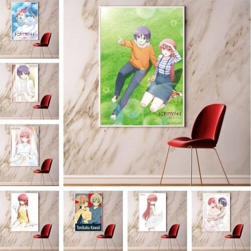 WTQ Anime Decor FLY ME TO THE MOON Youth Canvas Painting Anime Posters Wall Decor Retro Poster Wall Art Picture Home Decor