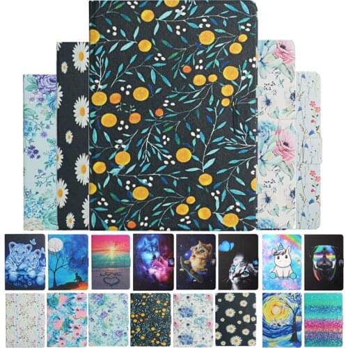 Wolf Flower Tablet For Amazon Fire HD 8 Plus 2020 Case Funda For Amazon Kindle Fire HD8 2020 HD 8 2018 2017 2016 Cover +Gift