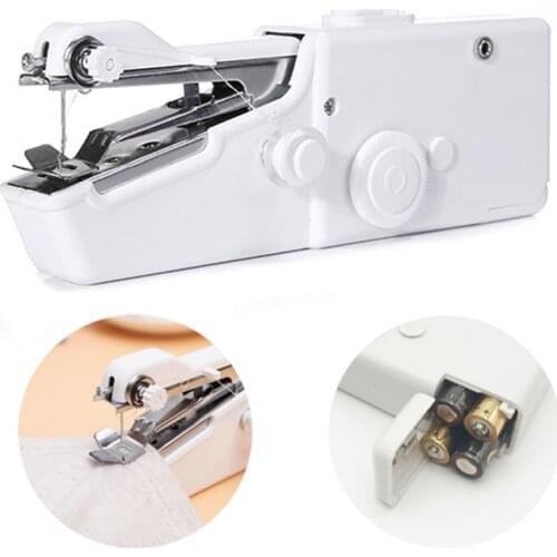 Electric Sewing Machine maquina de coser Quick Handy Stitch Sew Needlework Cordless Clothes Fabrics Househol Portable Mini