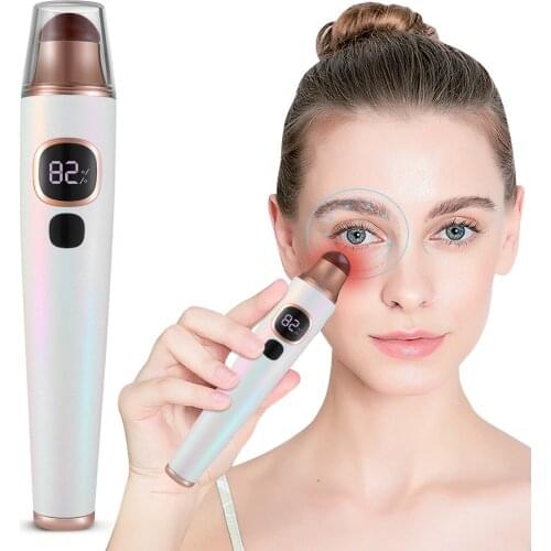 Youmay Electric Eye Massager with Heat Relieve Eye Soreness Anti Wrinkle Eye Care Vibration Massager Device Pen Stone Needle