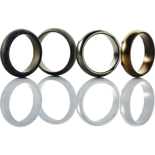 18MM Diameter Titanium EDC Ring Men Women Tail Ring Jewelry for Party Bands 4 Colors Polished Surface Tool Equipment Accessories