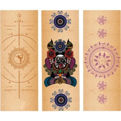 High-density Natural Rubber cork Yoga Mat 5mm Tasteless Non-slip Yoga Mat Lose Weight Body Building Exercise Pilates Pad