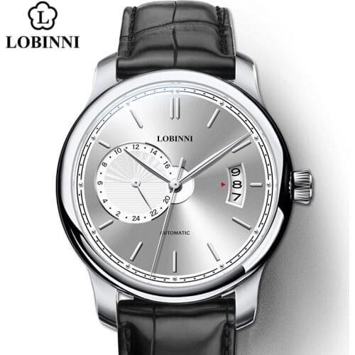 Lobinni MOYOTA Movement Automatic Men Watch Mechanical Switzerland Luxury Business Male Wristwatch Stainless Steel часы мужские