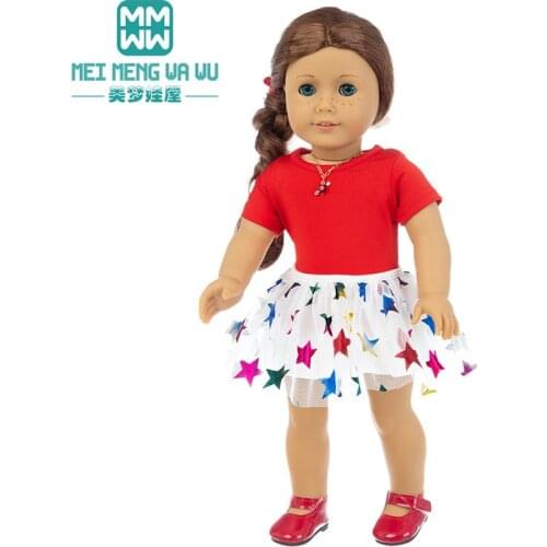 Clothes for doll fit 45cm American doll accessories fashion Dresses woolen coats Girls gift