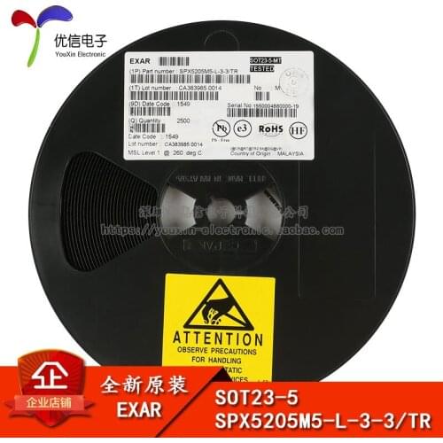 Genuine original SOT23-5 SPX5205M5-L-3-3 / TR LDO 150mA 3.3V Regulator