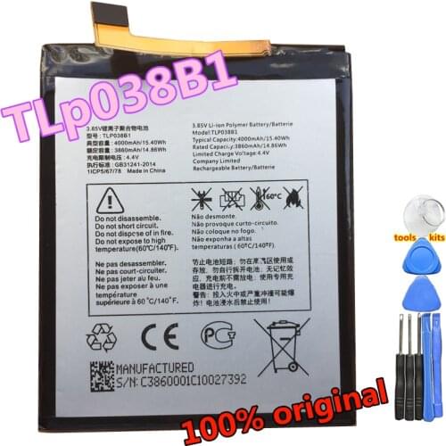 Original TLp038B1 TLp038BC Battery For Alcatel A7 / A7 LTE / A7 XL OT-7071DX OT-5090Y OT-7071D Full Smart Phone Batteries