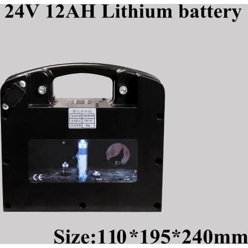 Rechargeable 24V 12Ah Lithium Battery Pack for Electric Wheelchair Motor Folding Electric Wheelchair Power Wheelchair+2A Charger