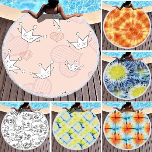 Color printing Fringed beach towel Round beach towel strandlaken luxury beach towel Large beach towel Towel beach Beach mat spa