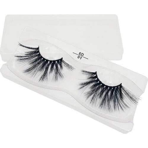 2021 New 1 Pair of 25 Mm 6D Imitation Mink False Eyelashes Natural Thick and Lifelike Eyelashes Eyelash Extension Supplies