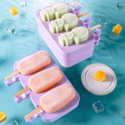 Silicone Ice Cream Mold DIY Homemade Ice Lolly Popsicle Pop Molds Creative Cakesicle Mould
