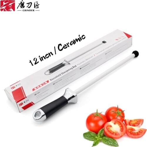 12inch TAIDEA Sharpening rod kitchen sharpening steel High-grade packaging Ceramic rod professional Kitchen Grinder tools TG2006