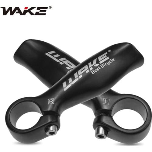 WAKE 1 Pair Bicycle Handlebar Ends Aluminum Alloy Mountain Bike Handlebar Bar Ends Hand Grip Bicycle Cycling Accessories Parts