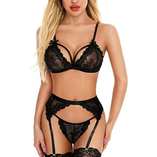 Womens Sexy Lingerie Temptation Lingerie Set Lace Underwear Women V Neck Bikini 2021 Lingerie Bodysuit Купальники Женские 2021