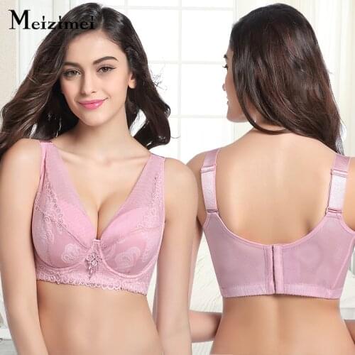 Meizimei Bras for Women Sexy Lingerie Plus Size Bralette Underwear 2019Brassiere Girl Intimates Super Push up Bra underwireThin