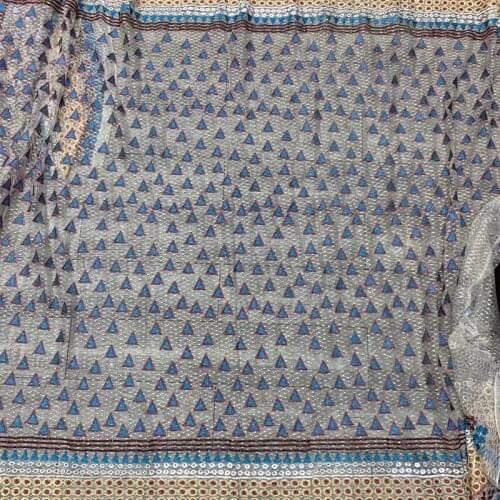 1Y/lot Classical Pattern African Fabric For Dress Embroidery Lace Mesh Skirt Curtain Decoration
