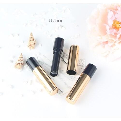 High Grade Slim Lip Balm Tube Empty DIY Oblique Edge Lipstick Tube Plastic 11.1mm Lip Rouge Make up Packing Containers 200pcs