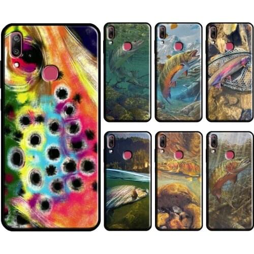 Rainbow Trout Fishing Skin For Huawei Y3 Y5 Y6 Y7 2017 2018 Y9 Prime 2019 Y7A Y6P Y5P 2020 Nova 5T 2i 3i Phone Case
