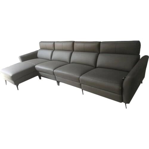 Electric recliner relax massage theater living room Sofa functional genuine leather couch L shape corner sofa Nordic modern дива