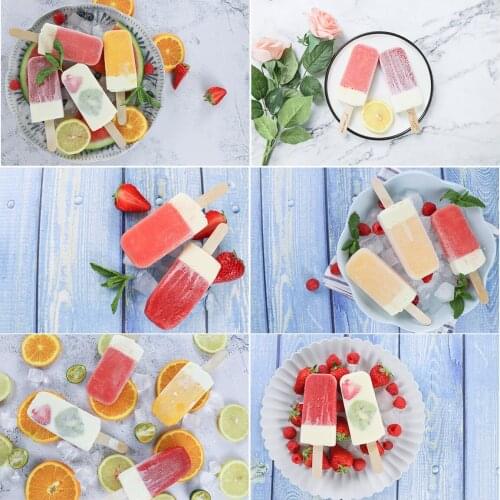 Cool Ice Cream In Summer Photography Backdrop Background Studio Art Photo Props