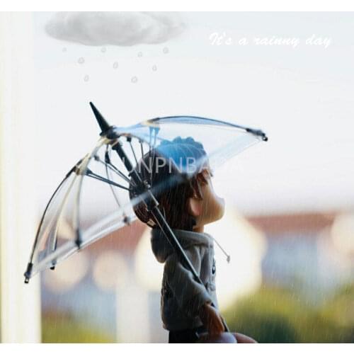 1/6 or 1/12 Scale Miniature Dollhouse Blyth Doll Umbrella for Barbies OB11 1/8BJD Doll Clothes Accessories Toy