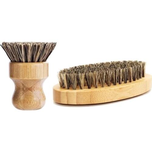 2Pcs Dish Scrubber Brush Set, Sisal & Coconut Fibers Kitchen Cleaning Brush for Vegetable, Dish, Pan