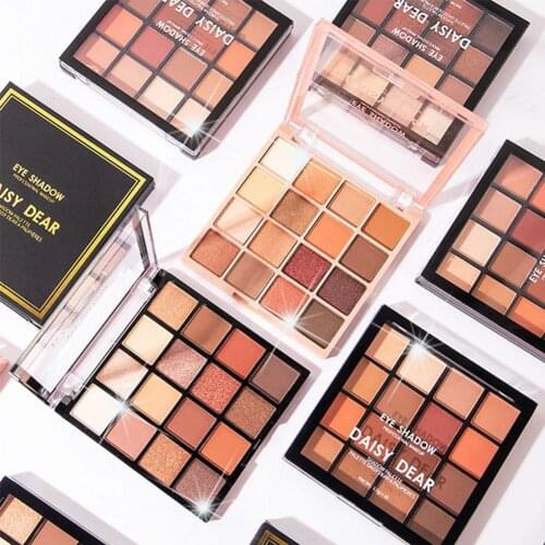 Eyeshadow Palette Makeup Cosmetics Matte Glitter Metallic 16 Color Nude Creamy Pigmented Professional Mini Shadow Kit