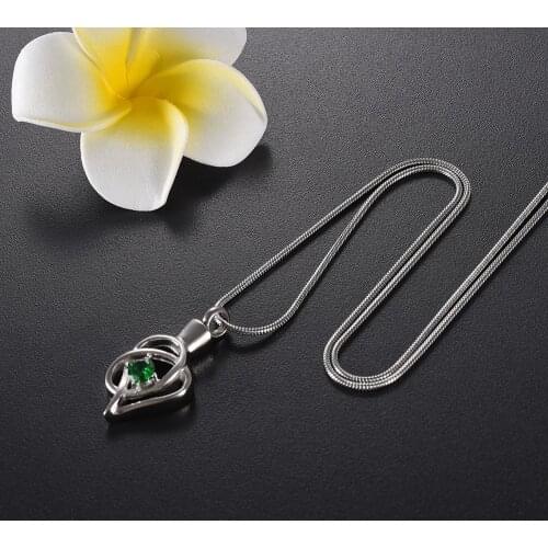 Personalized Heart Urn Charm Design Ash Holder Pendant Necklace For Pet/Human Ashes Memorial Keepsake Urns Jewelry Hold Ashes