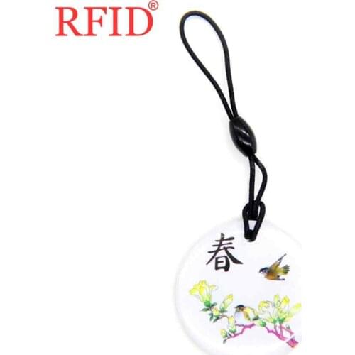 UID S50 1K 13.56Mhz Random Delivery Rewritable Keyfob Keychain Key Tag Changeable IC MFS50 NFC Card Keychain Token Tag 1pcs