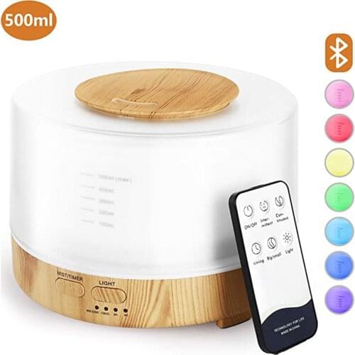 Ultrasonic Air Humidifier Diffuser Mist Maker for Car Home Office Electric Humidifier Essential Aroma Oil Diffuser EU Plug