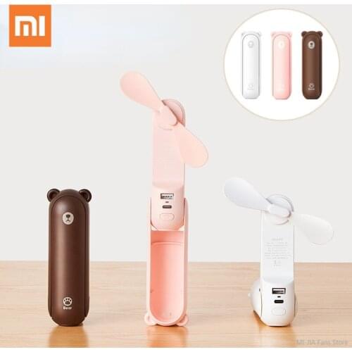 Youpin USB Mini Fold Fans Electric Portable Hold Small Fan Originality Household Small Electrical Appliances Cooler Electric Fan