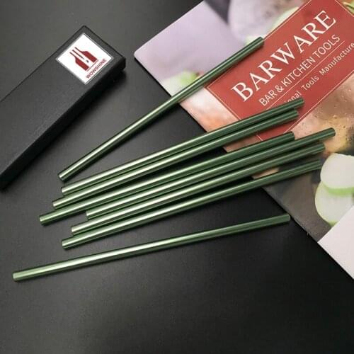 WOWSHINE new green color aluminum drinking straws 20pcs/lot food grade juicy straws mixed colors factory direct shipping