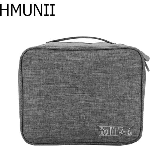HMUNII NEW Brand Organizer Travel Fashion Lady Cosmetics Cosmetic Bag Beautician Storage Bags Large Capacity Women Makeup Bag
