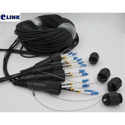 150M 6 core Outdoor DVI LC-LC Fiber optic Patch cord waterproof SM MM Armored CPRI TPU cable Singlemode FTTH FTTA jumper ELINK