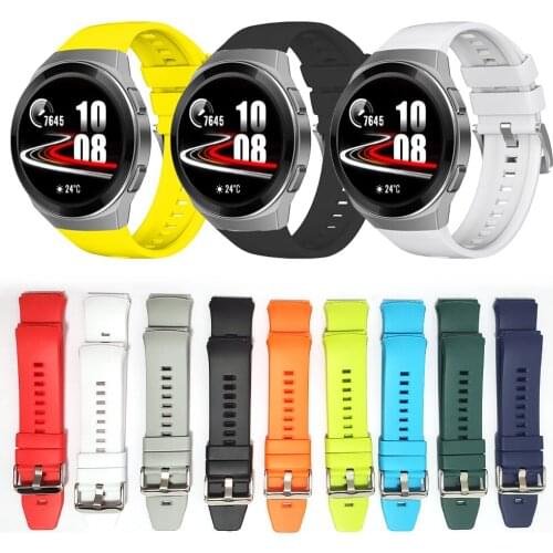 200pcs Official Style Silicone TPU Band For HUAWEI WATCH GT 2e GT2e Strap Wristband Replaceable Solid color Watchband Belt