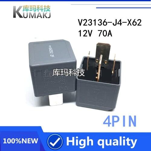 1PCS/2PCS 100%Original NEW Automobile relay V23136-J4-X62 5M5T14B192EA V23136 J4 X62 12VDC 12V 70A