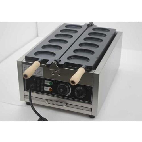 Popular Korean Egg Bread Gyeran-bbang Waffle Machines 6 Moulds Gas Type Korea Egg Cake Waffel Makers Baking Iron P