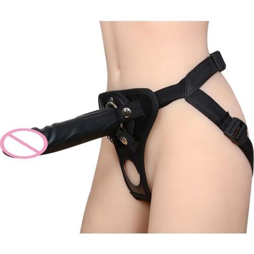 Large Dildo With Adjustable Strap-on Harness Universal Adult Sex Toy For Lesbian Couples