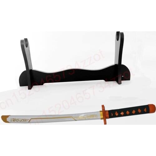Kimetsu no Yaiba Sword Weapon Sword Stand Weapon Display Stand Demon Slayer Satoman Tanjiro Cosplay Wooden Sword Ninja Knife