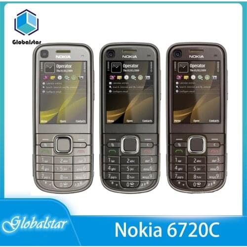 Nokia 6720c Classic Refurbished Original 2.2inch cell 6720 mobile phone GSM 3G GPS 5MP 1050mah 1 year warranty Free shipping