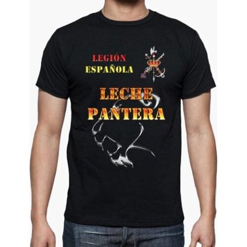 Legion Espanola Leche Pantera Spanish Foreign Legion T-Shirt. Summer Cotton O-Neck Short Sleeve Mens T Shirt New S-3XL