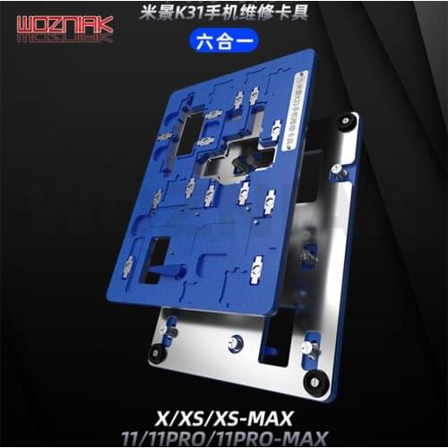 MiJing K31 6in1 mobile phone Mainboard maintenance fixture Hard disk CPU Baseband degumming for x xs xsmax 11 11pro 11pro max