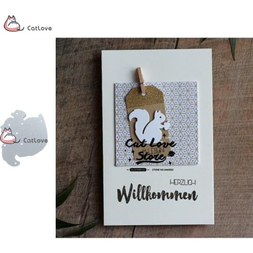 Squirrel Animal Metal Cutting Dies Stencils For DIY Scrapbooking Paper Card Decorative Craft Dies Embossing Die Cuts New 2019