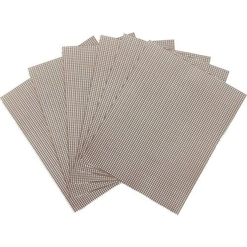 NEW-Grill Mesh Mat Set of 6 Non Stick BBQ Grill Mats, Heavy Duty Reusable Grilling Works on Gas Charcoal Pellet Grill