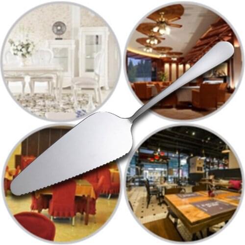 Stainless Steel Serrated Edge Cake Server Blade Cutter Shovel Kitchen Baking Pastry Spatulas Pie Pizza Server Cake Cutter