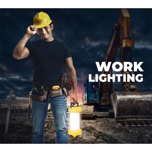 Portable Outdoor LED Work Light USB Rechargeable Waterproof Camping Lantern Emergency Search and Rescue Light SOS