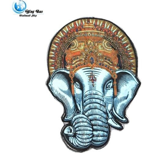 Promotion 26CM*37.5CM badges for clothes 1pcs sew-on Elephant patches D-21